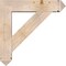 Ekena Millwork Traditional Arts and Crafts Smooth Bracket w/ Offset Brace, Douglas Fir, 7 1/2"W x 32"D x 32"H BKT0806X32X32TRA03SDF - alternate 2